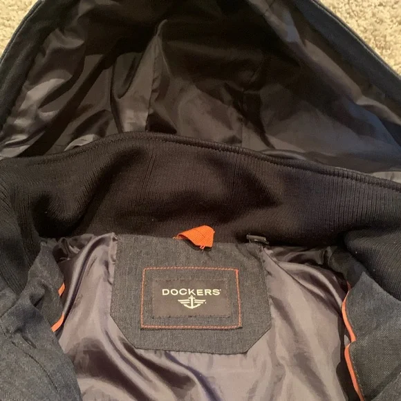 Dark Gray Dockers S winter coat Like new - Picture 2 of 7